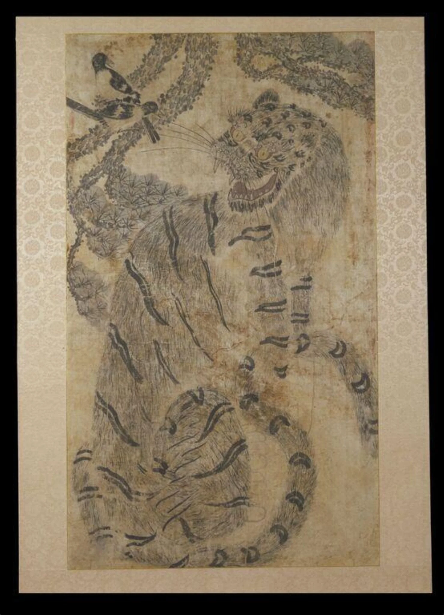 Tiger and Magpie, detail