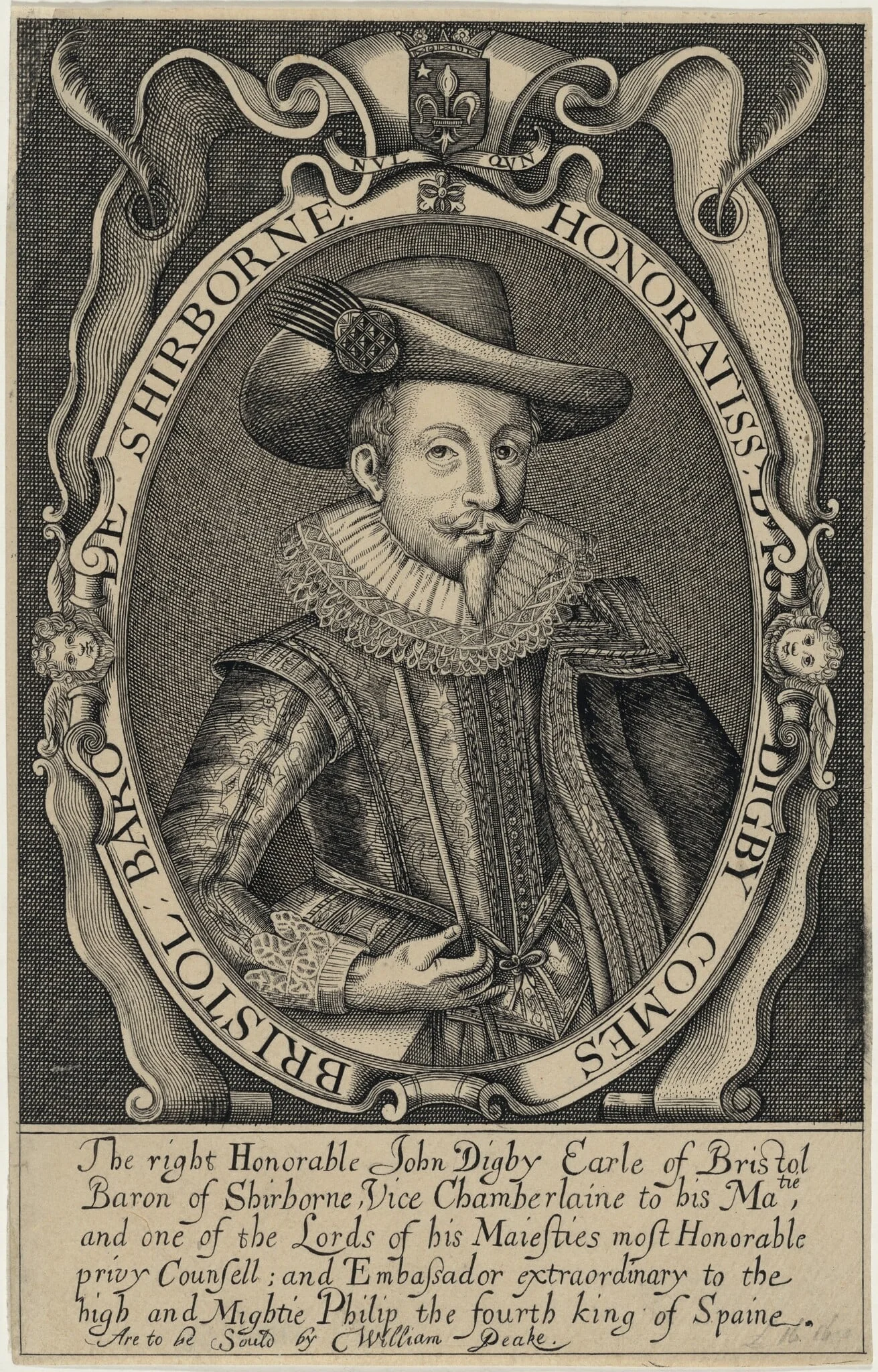 John Digby, Earl of Bristol, Ambassador to Spain, detail