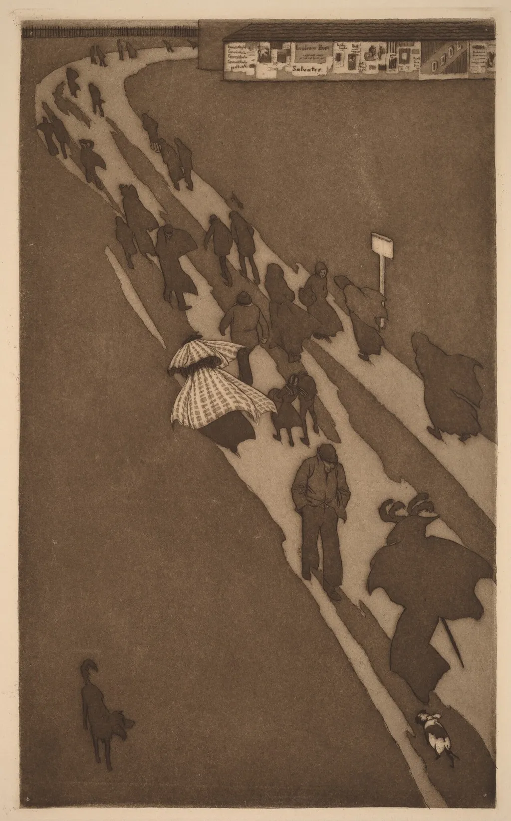 November, by Eugen Kirchner, ink, 1896