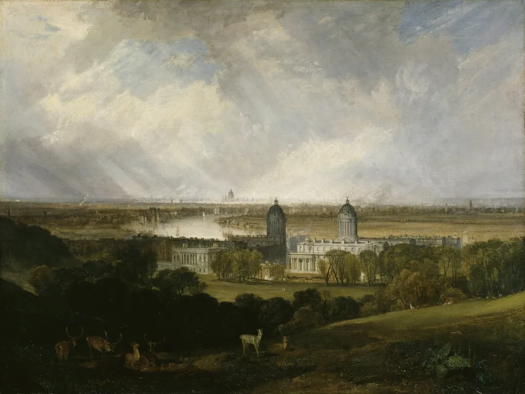 London from Greenwich Park, by Joseph Mallord William Turner, oil, 1809