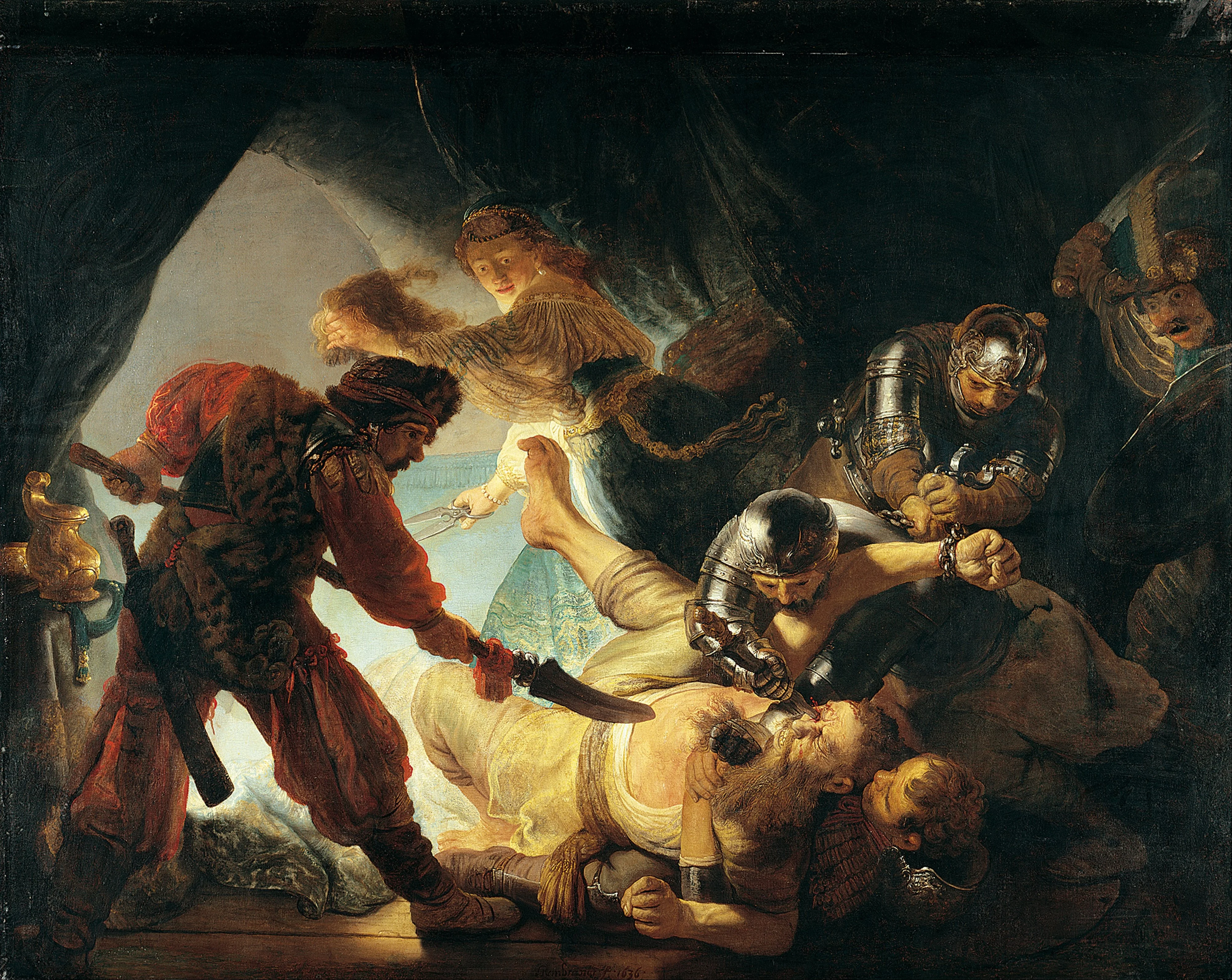 The Blinding of Samson, detail