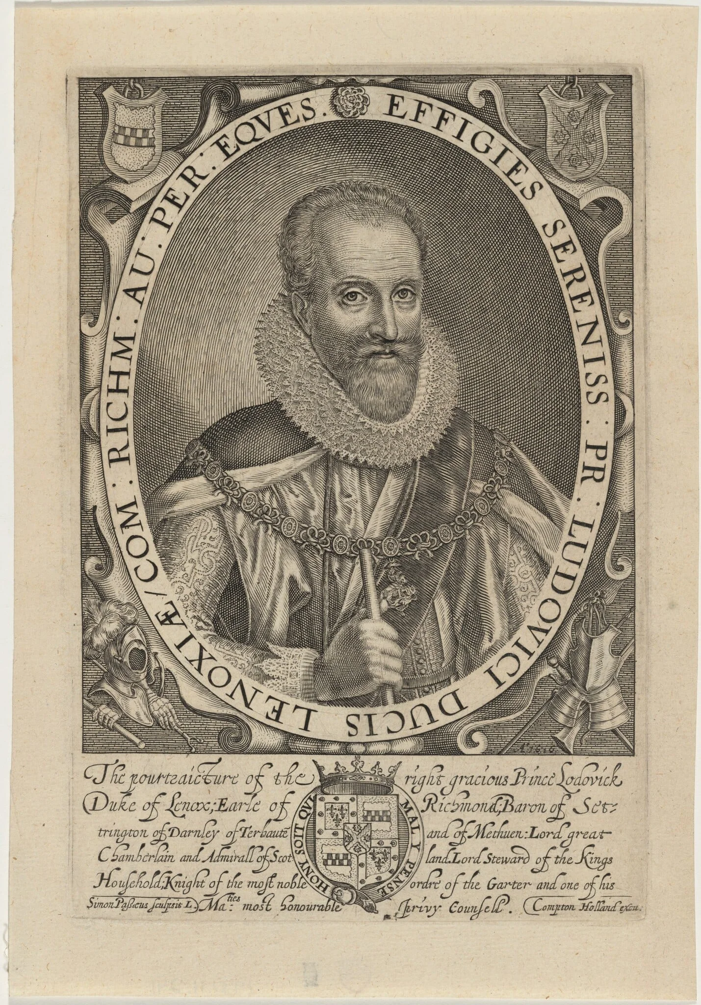 Ludovic Stuart, Duke of Lennox and Richmond, detail