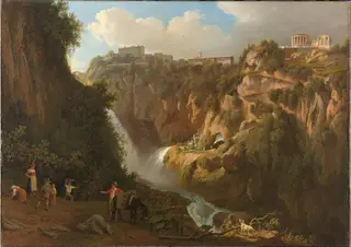 De waterval van Tivoli, by Abraham Teerlink, unspecified, 1824