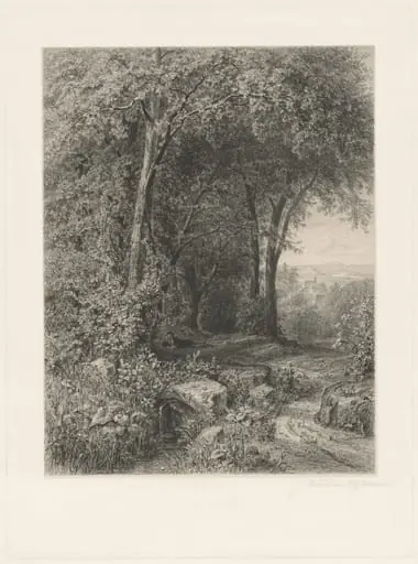 Summer, by Eduard Willmann, ink, 1871