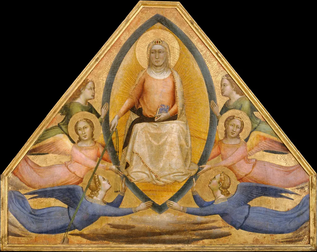 The Assumption of the Virgin, by Bernardo Daddi, tempera, 1338