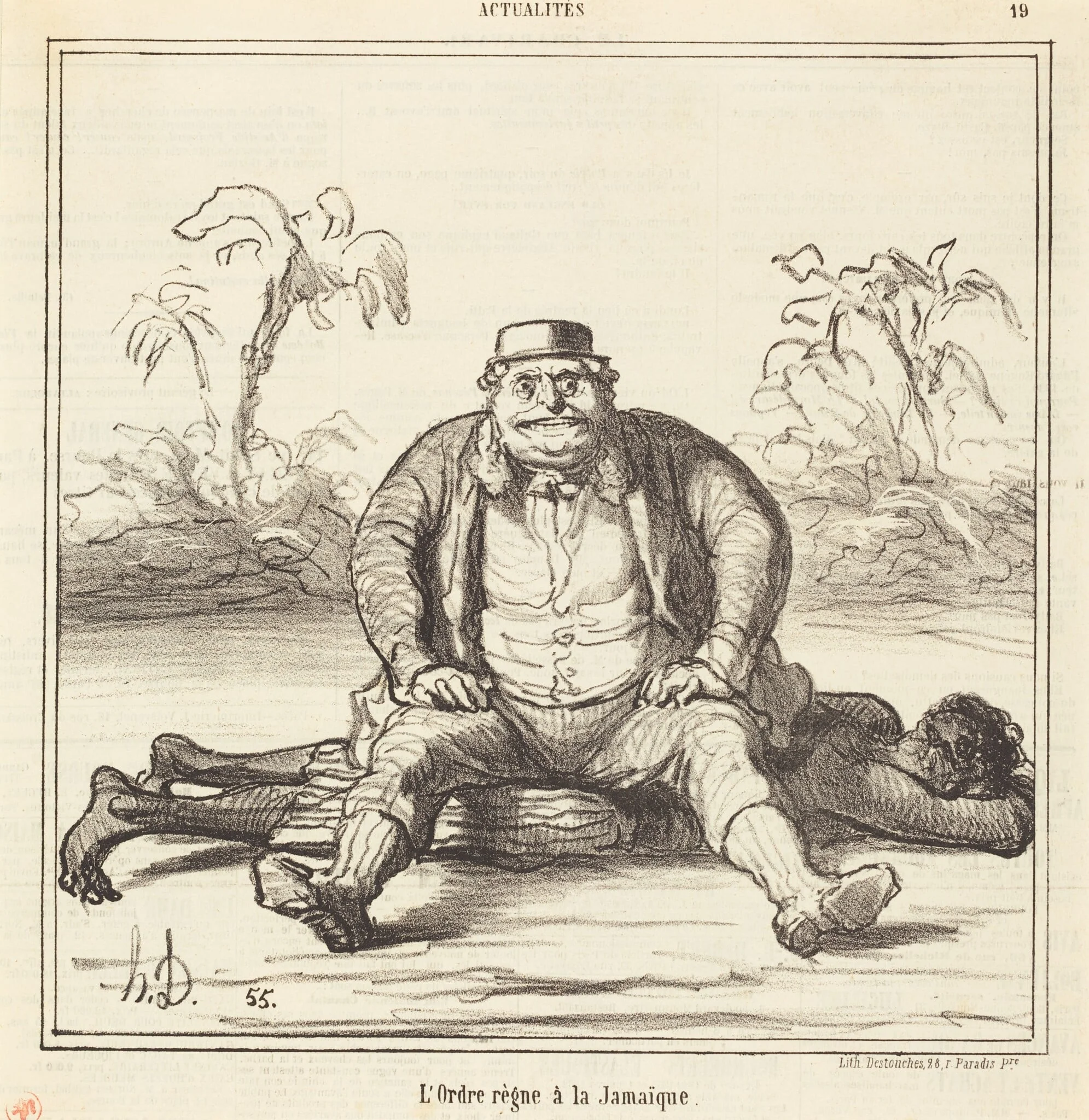 L'Ordre règne à la Jamaique, detail