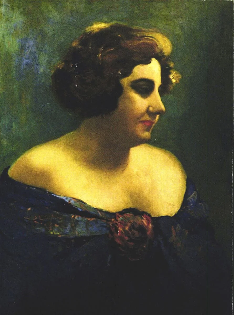 Portretul actriței Aura Fotino, detail