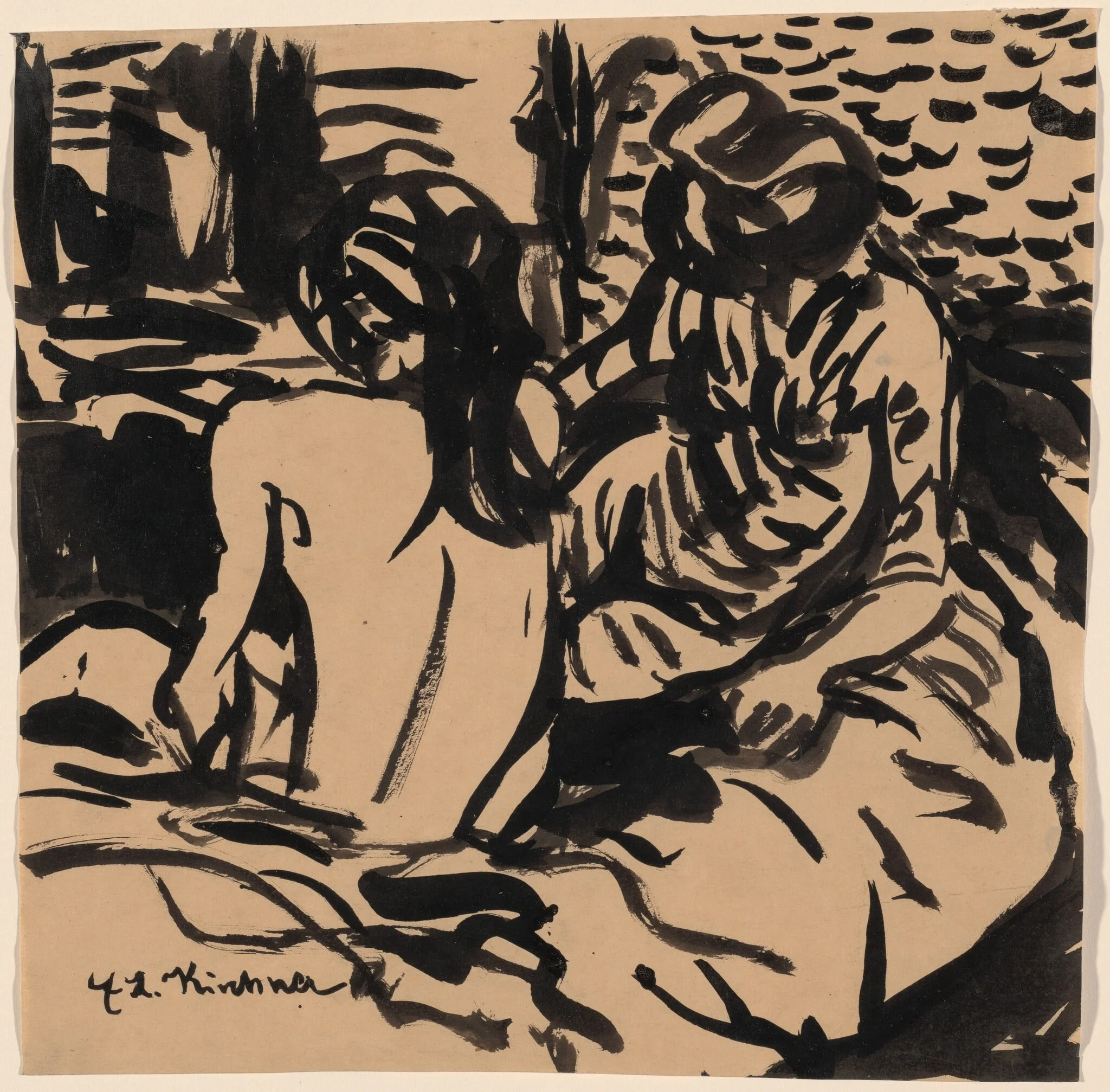 Two Women in the Room (Zwei Frauen im Raum), detail
