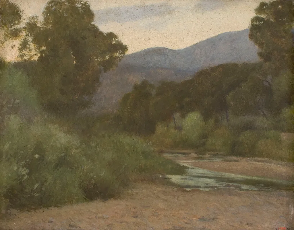 Paisatge (Museu Nacional d'Art de Catalunya, inv 010881-000), by Joan Brull Vinyoles, oil, 1907