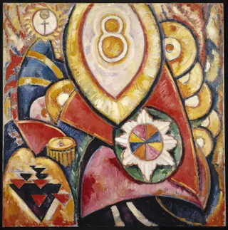 Painting No. 48, by Marsden Hartley, oil, 1913