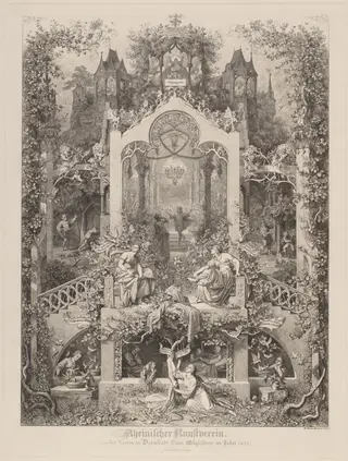 Aschenputtel (Cinderella), by Eugen Napoleon Neureuther, ink, 1847