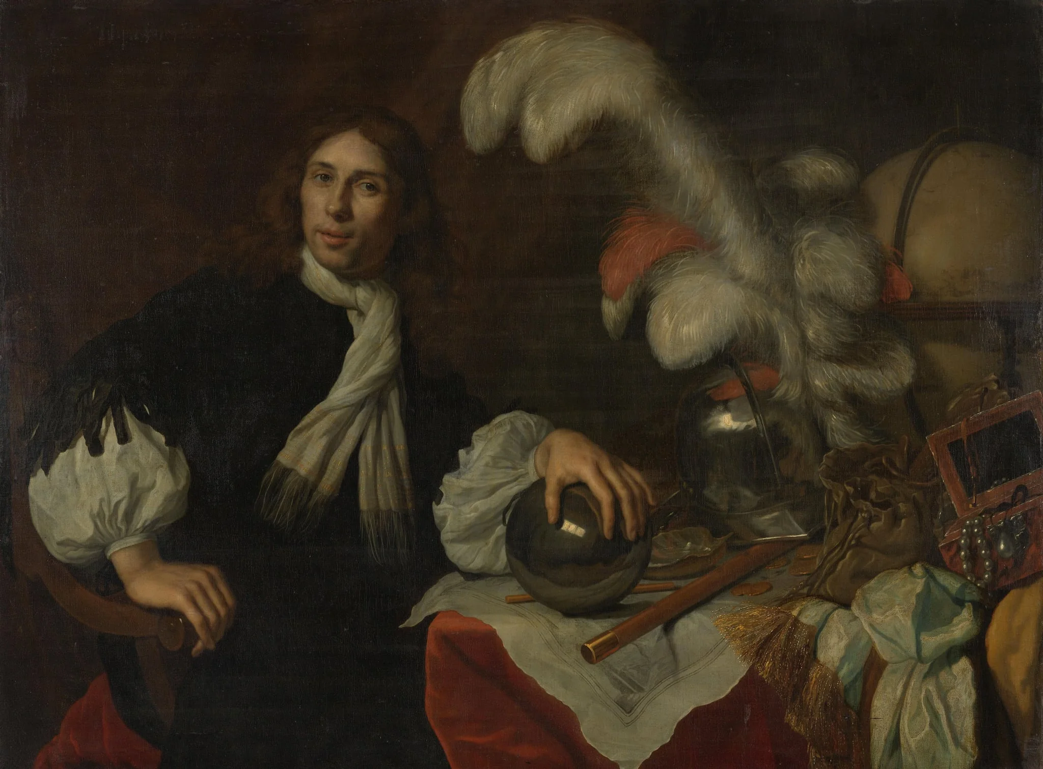 Posthumous Portrait of Aucke Stellingwerff, Admiral of Friesland, Killed in 1665 at Lowestoft by a Cannonball, detail