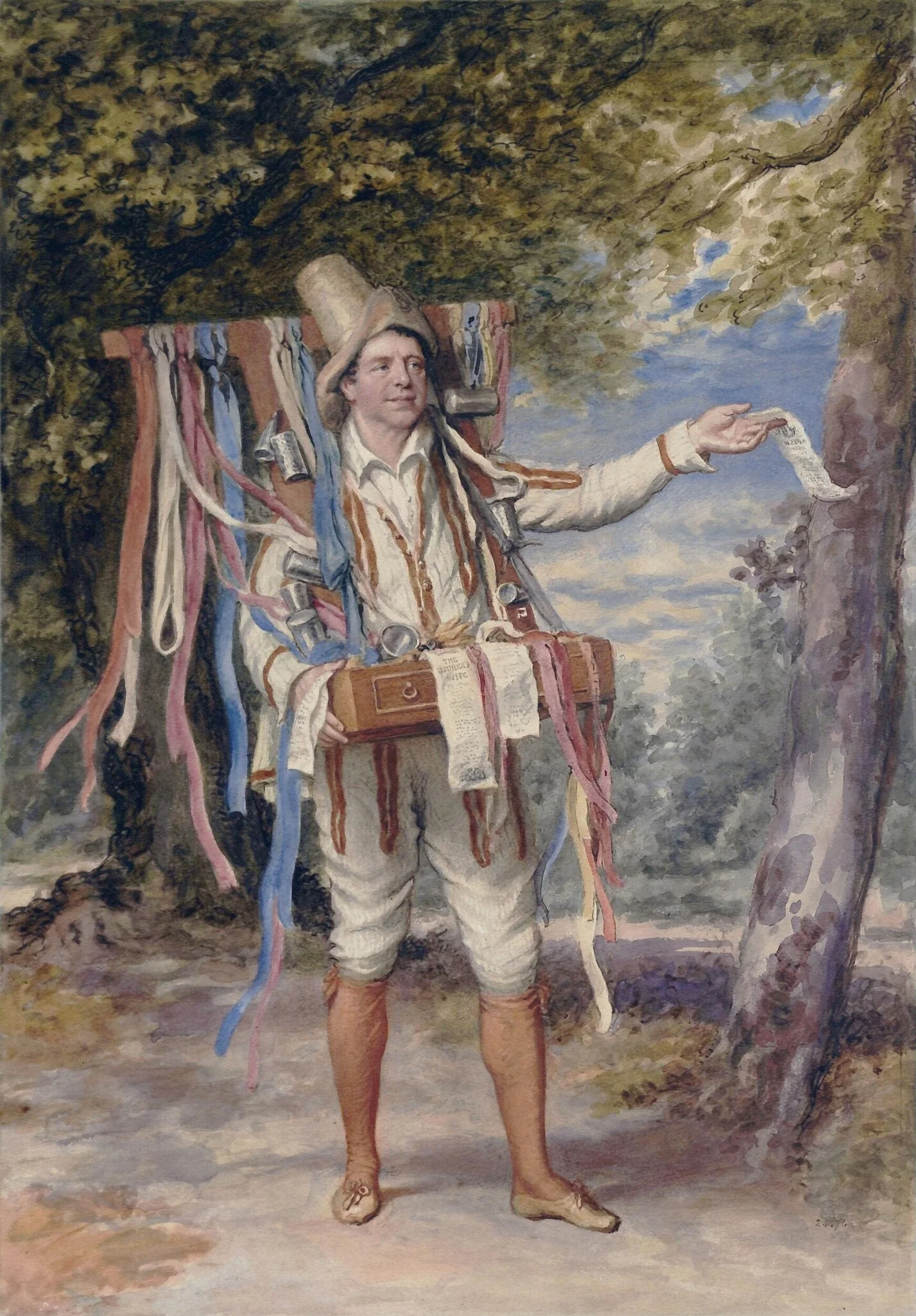 Portrait of John Fawcett, detail