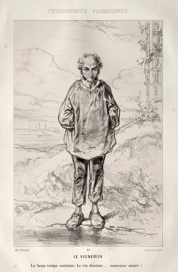 Le Vigneron, detail