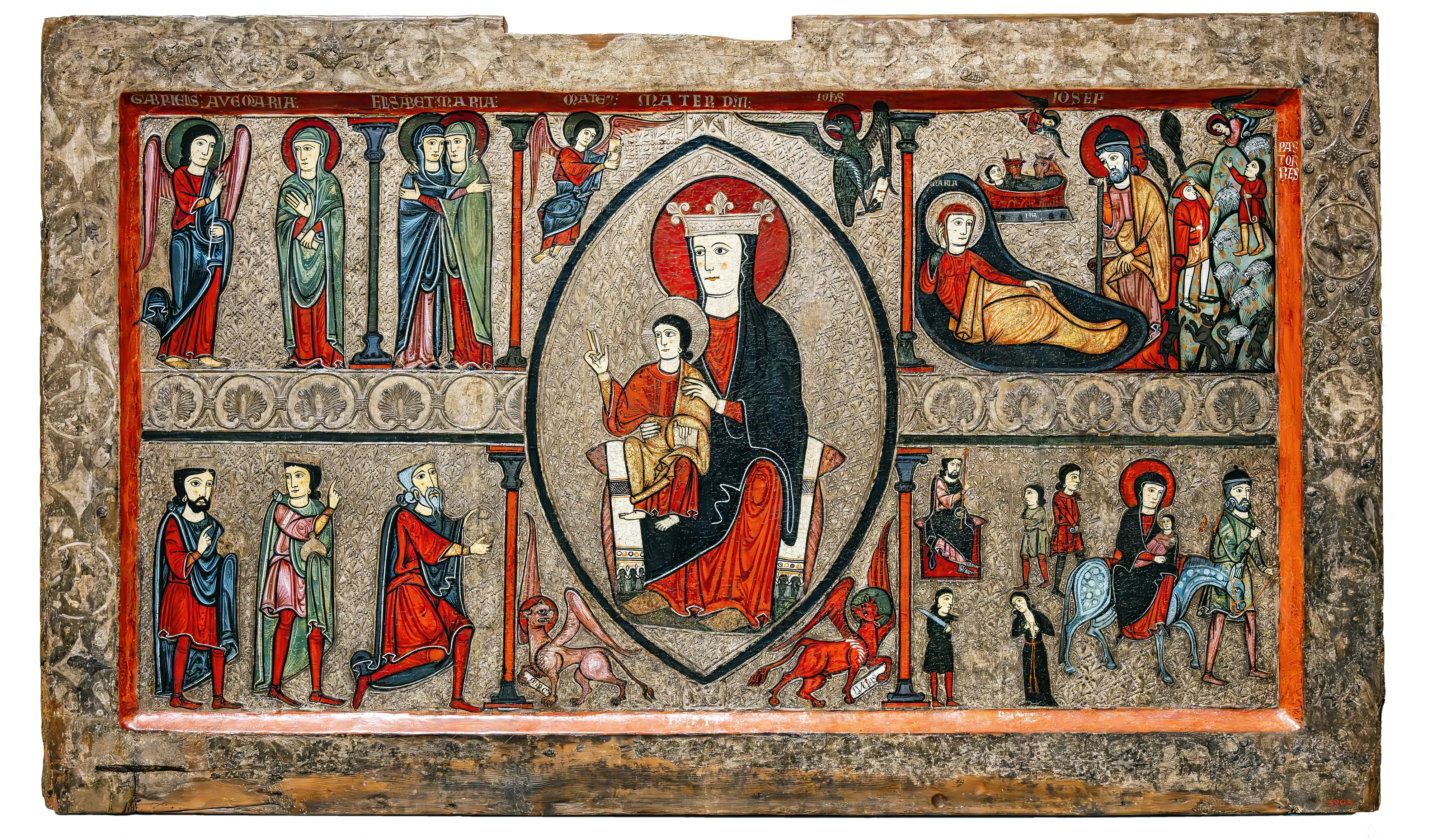 Altar frontal from Cardet, detail