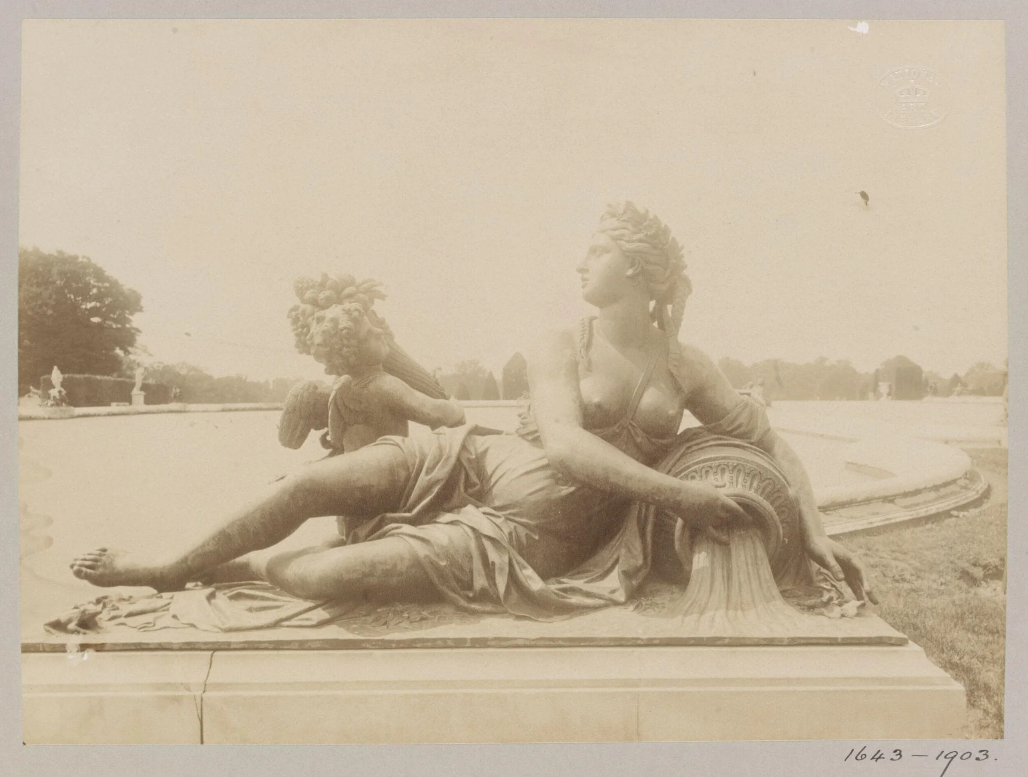 Statue, Versailles, France, detail