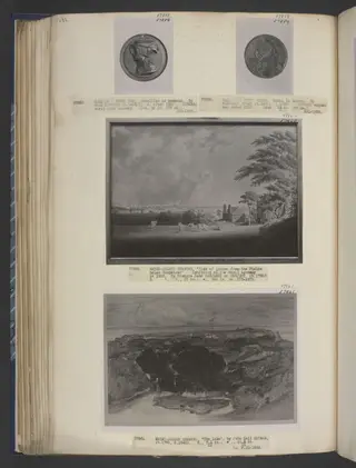 View of London from the fields below Hampstead, by Francis James Sarjent, watercolor, 1780