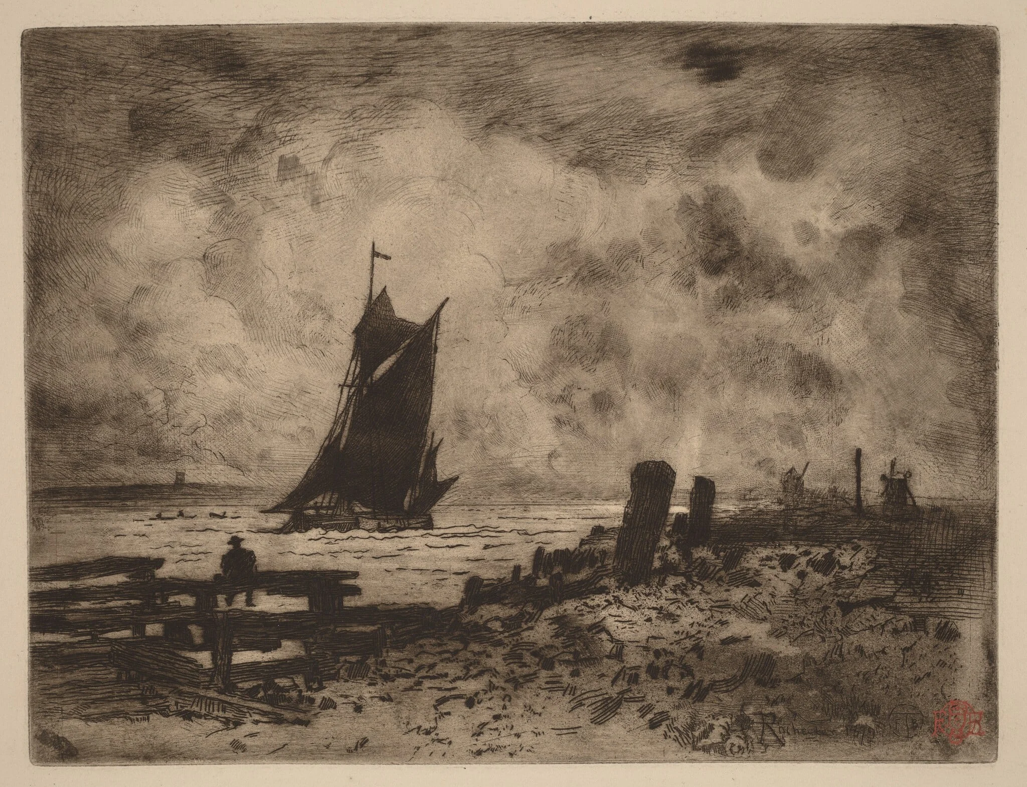Marine: Souvenir of Medway, detail