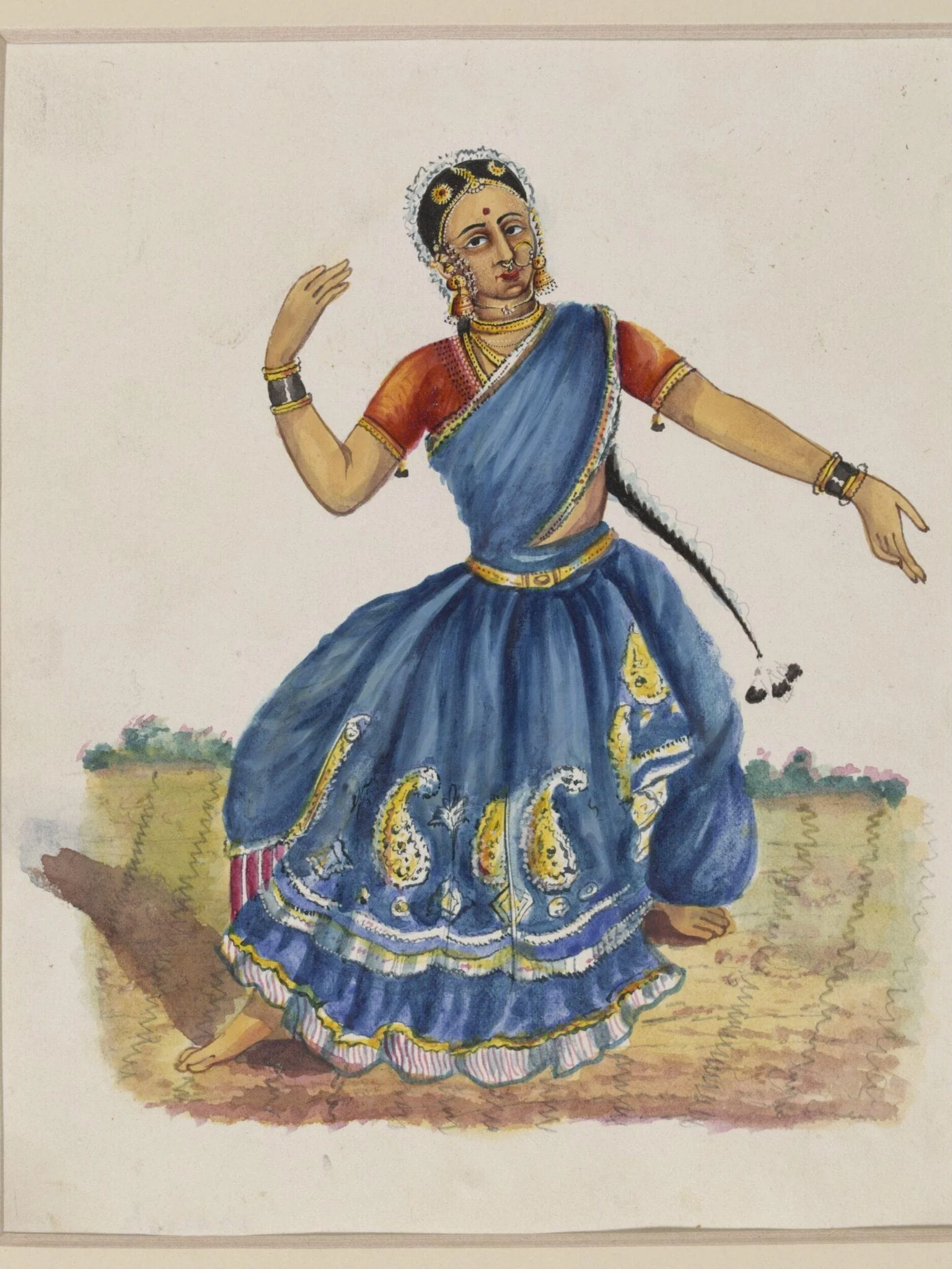 A dancing girl, detail