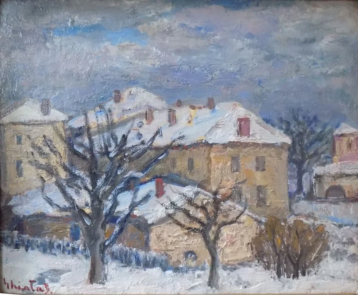 Peisaj bucureștean, detail