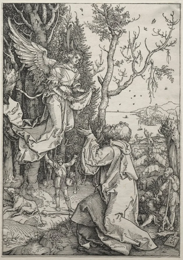 The Life of the Virgin: Joachim and the Angel, detail