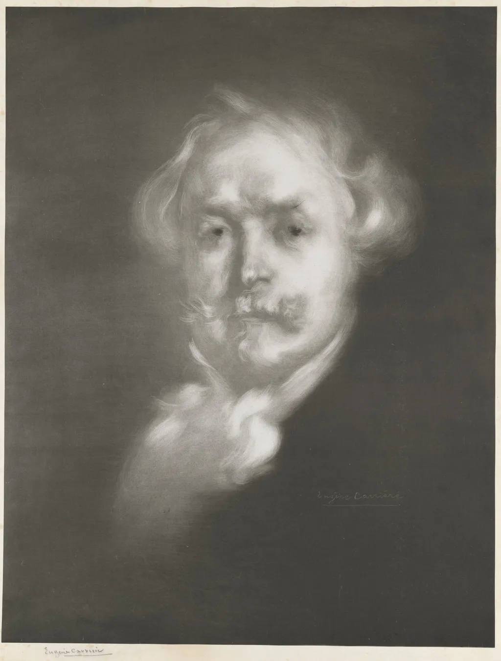 Edmond de Goncourt, by Eugène Carrière, 1896