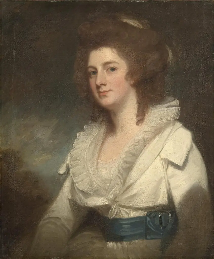 Portrait of the Honorable Mrs. Beresford, by George Romney, oil, 1793