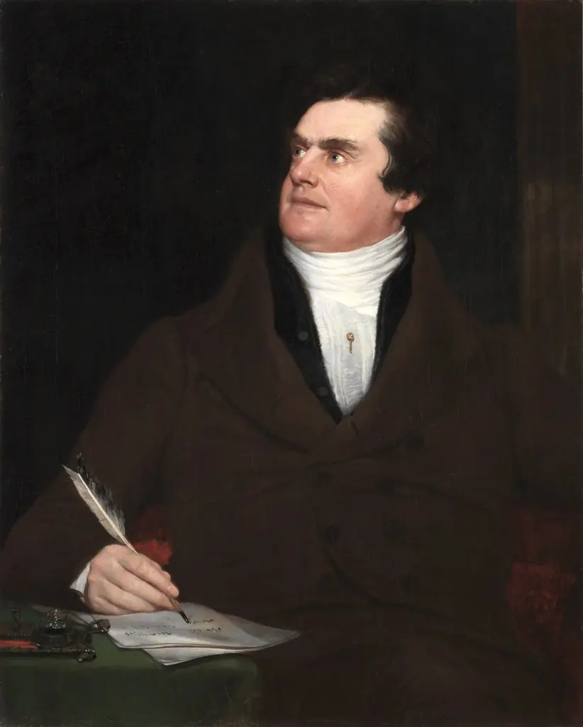 Colonel William Leete Stone, by William Page, oil, 1839