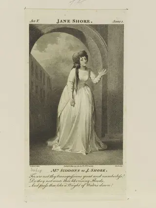 Mrs. Siddons as Jane Shore, by James ARA Heath, 1783