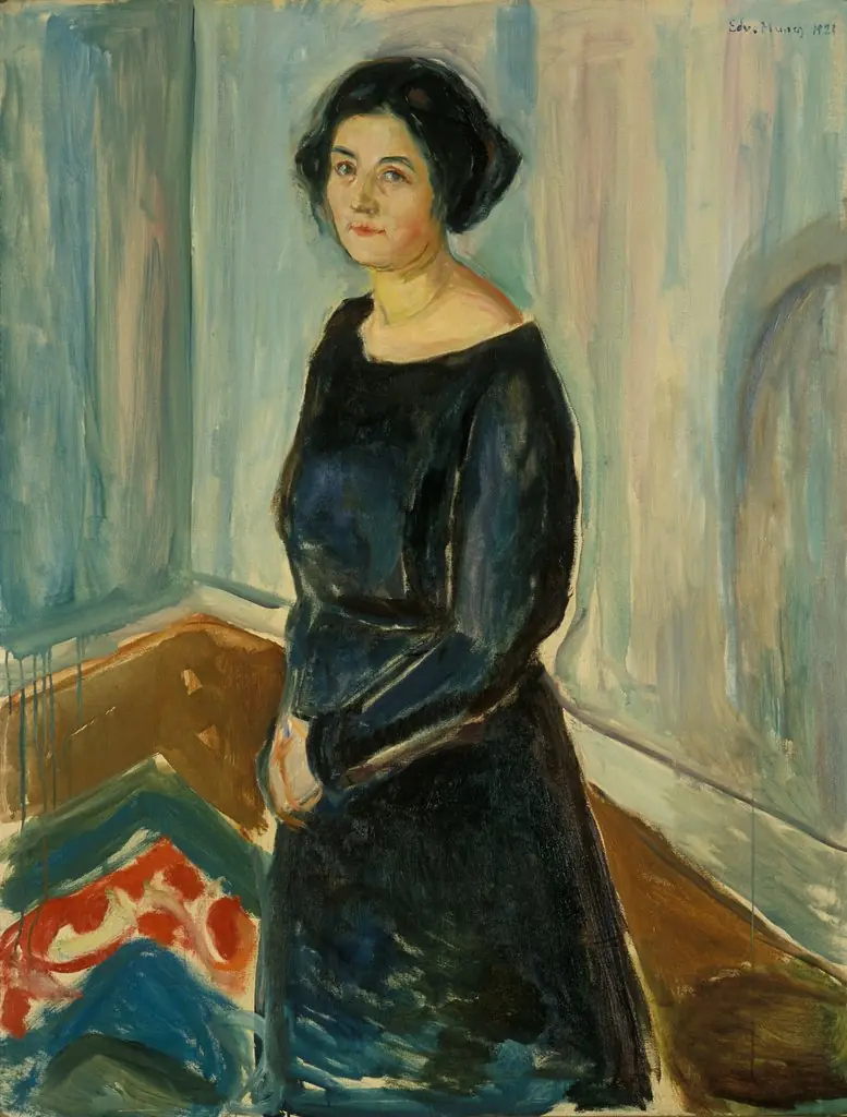 Inger Barth, by Edvard Munch, oil, 1921