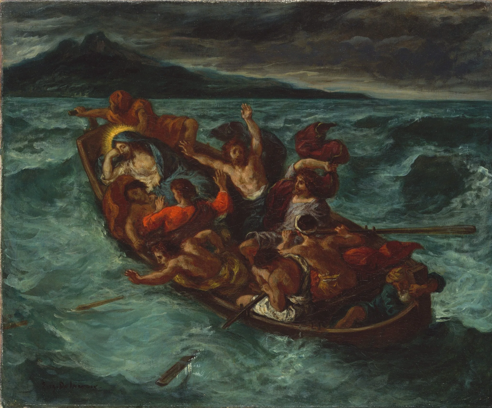 Christ Asleep during the Tempest, detail