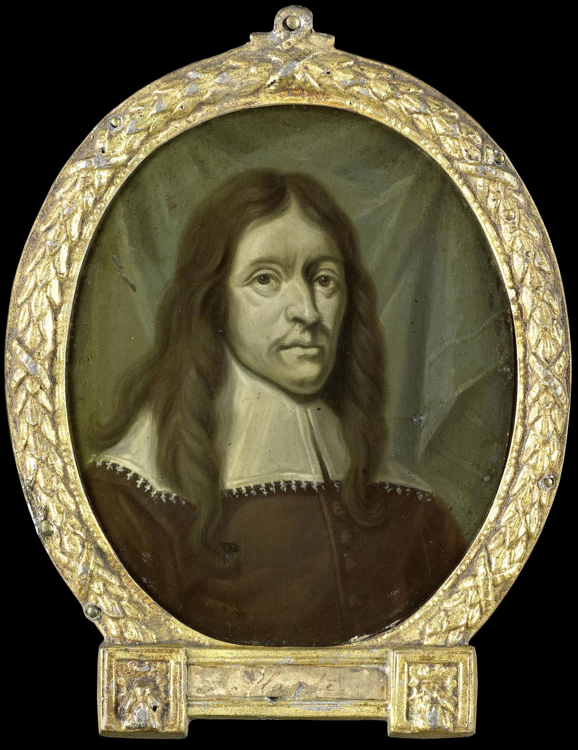 Portrait of Simon Abbes Gabbema, detail