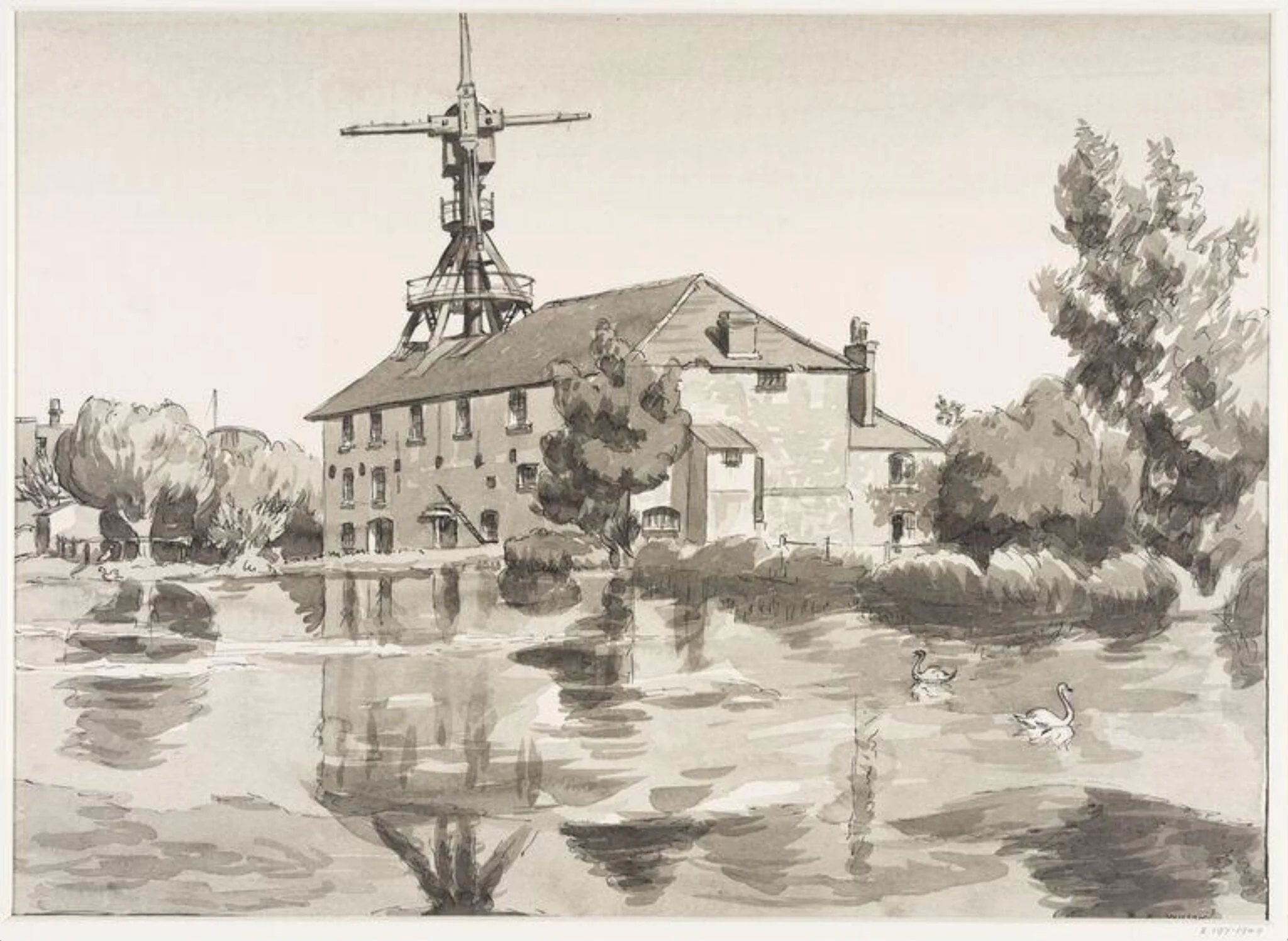 West Ashling Mill, Sussex, detail
