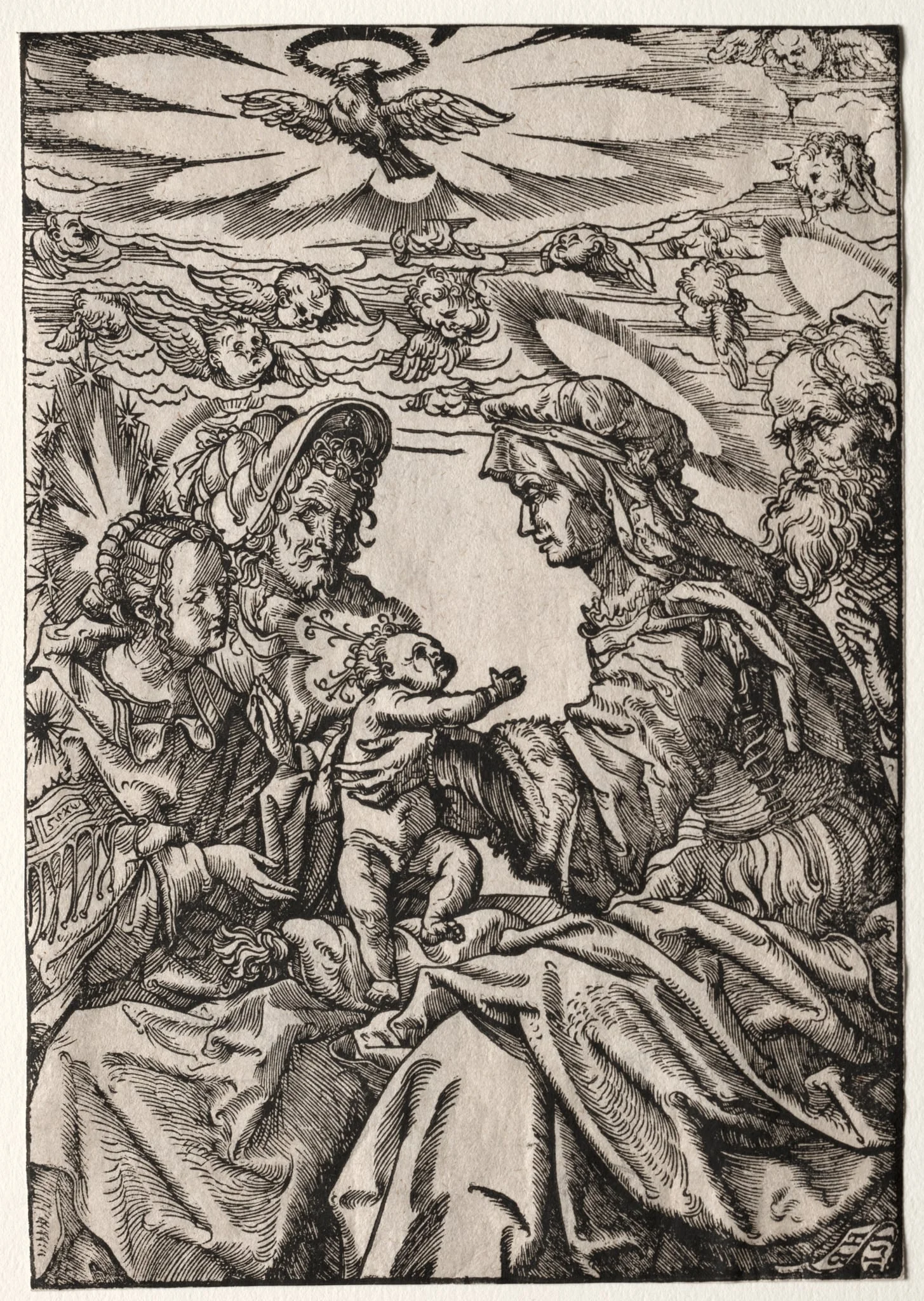 The Holy Family with St. Anne and Joachim, detail