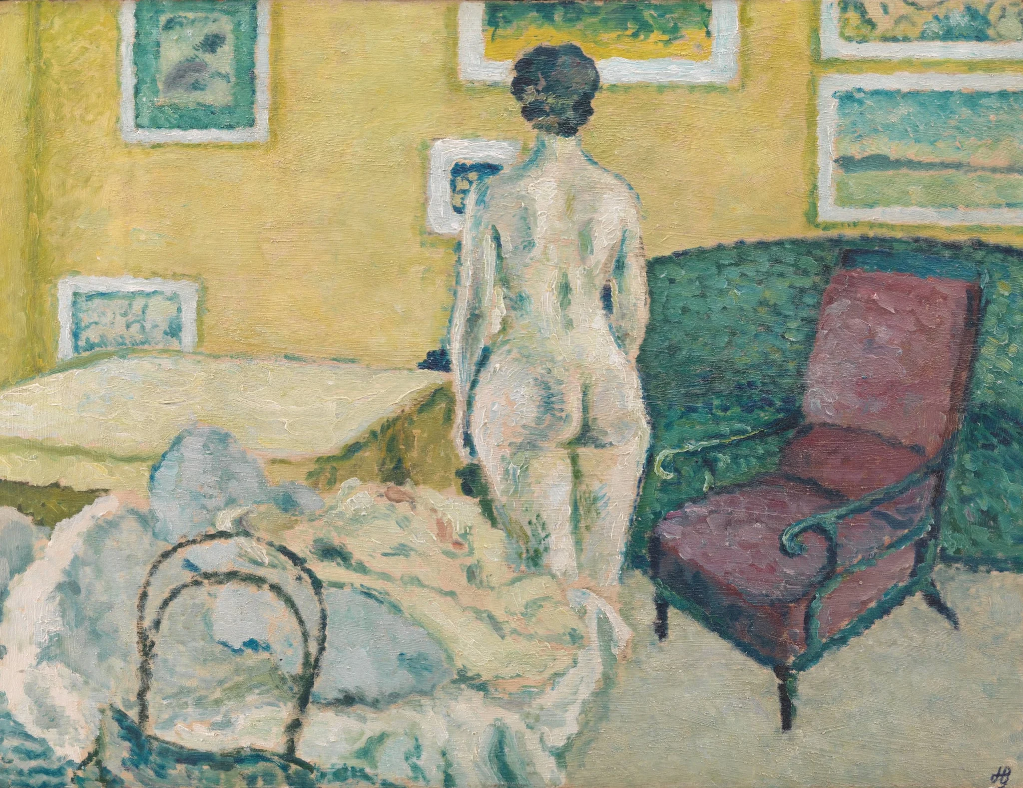 Interior with Standing Nude, detail