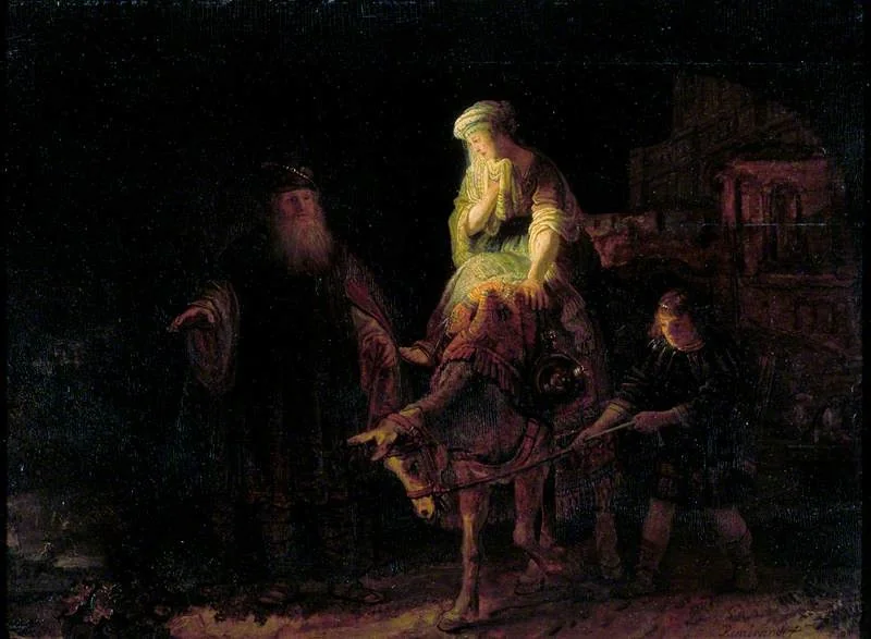 The Departure of the Shunammite Woman, detail