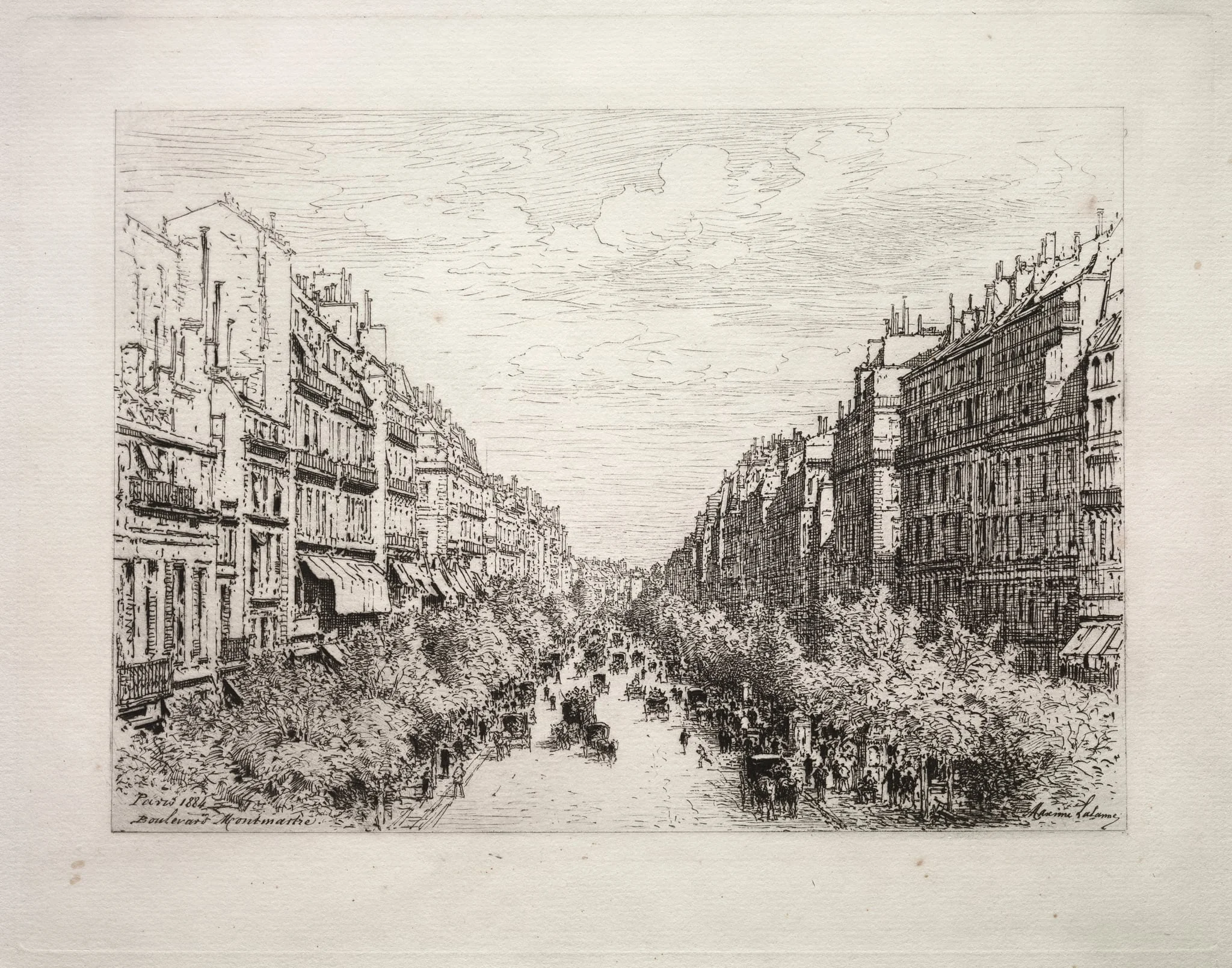 Boulevard Montmartre, detail