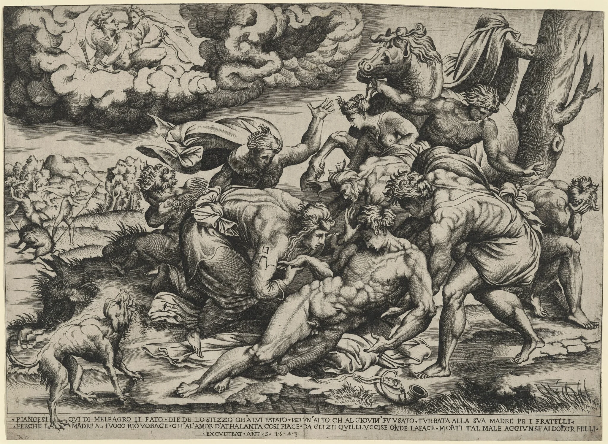 The Death of Meleager, detail