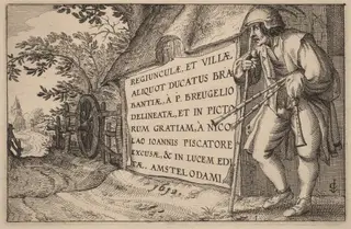 Title Page, by Claes Jansz Visscher, ink, 1612