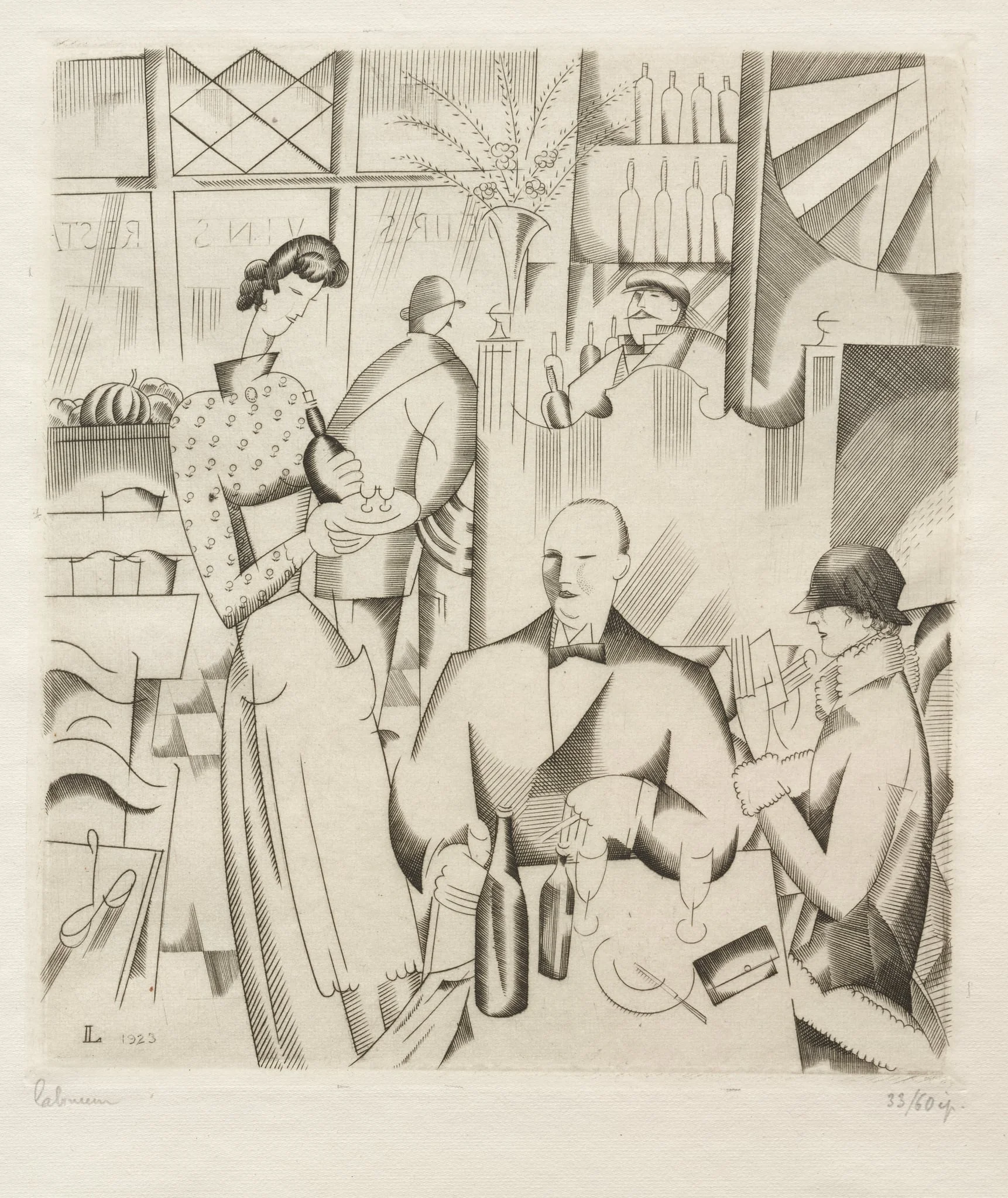 Dinner at the Bistro, detail