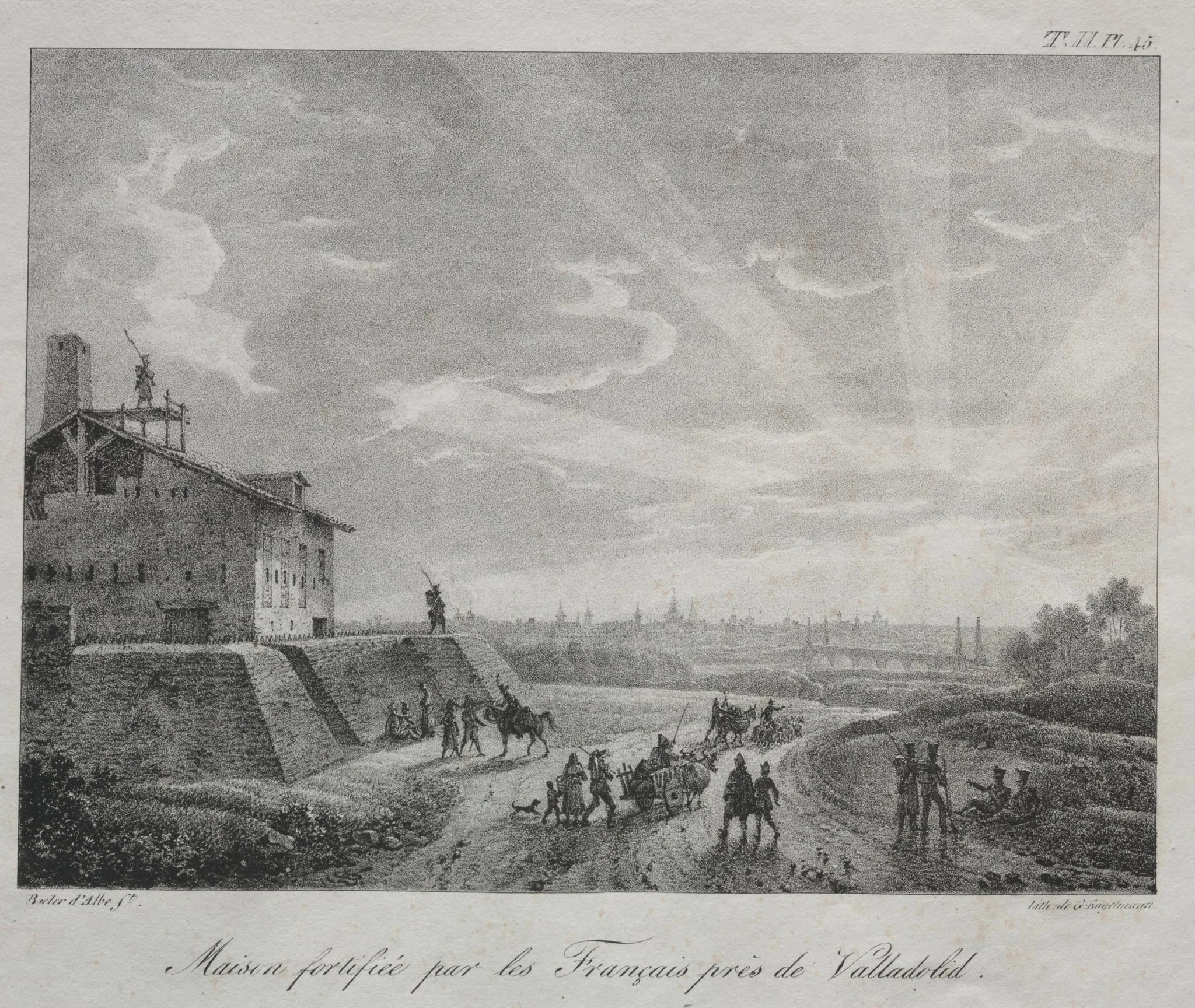 Spanish Campaign: A Building Fortified by the French near Valladolid, detail