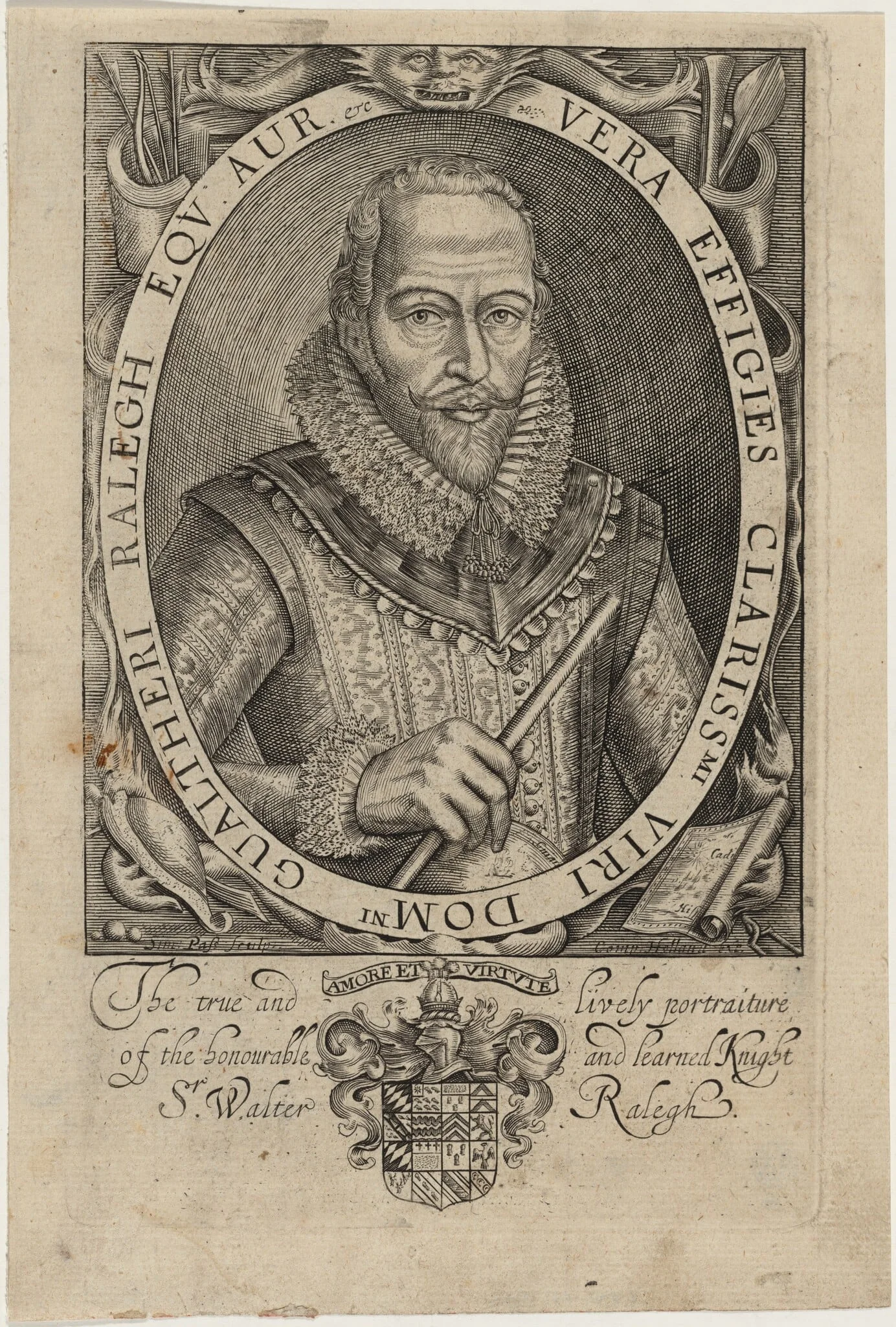 Sir Walter Raleigh, detail