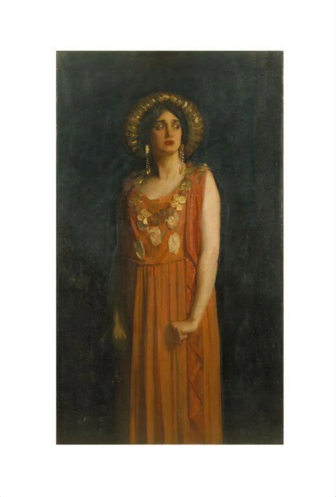 Lillah McCarthy as Jocasta in <i>Oedipus Rex</i> by Sophocles, detail