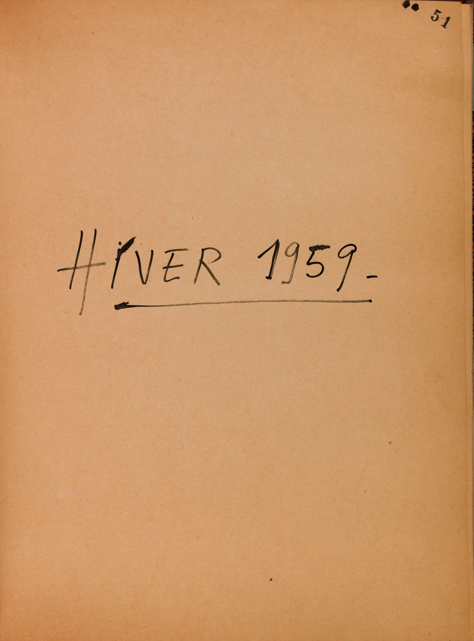 Intercalaire collection : Hiver 1959, detail