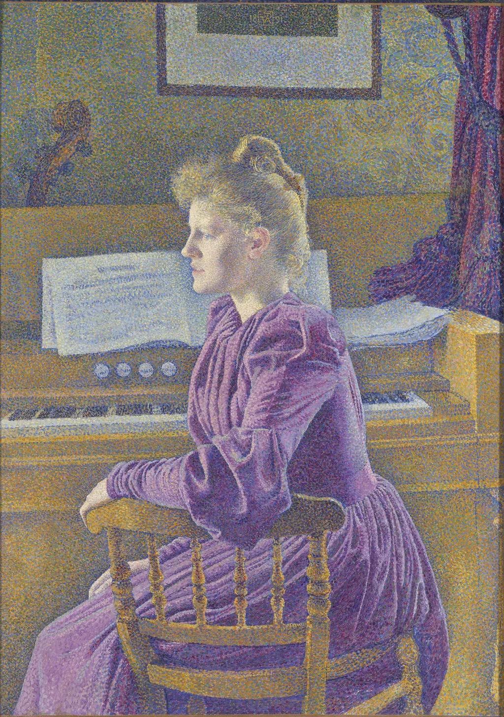 Maria Sèthe, by Théo van Rysselberghe, oil, 1896