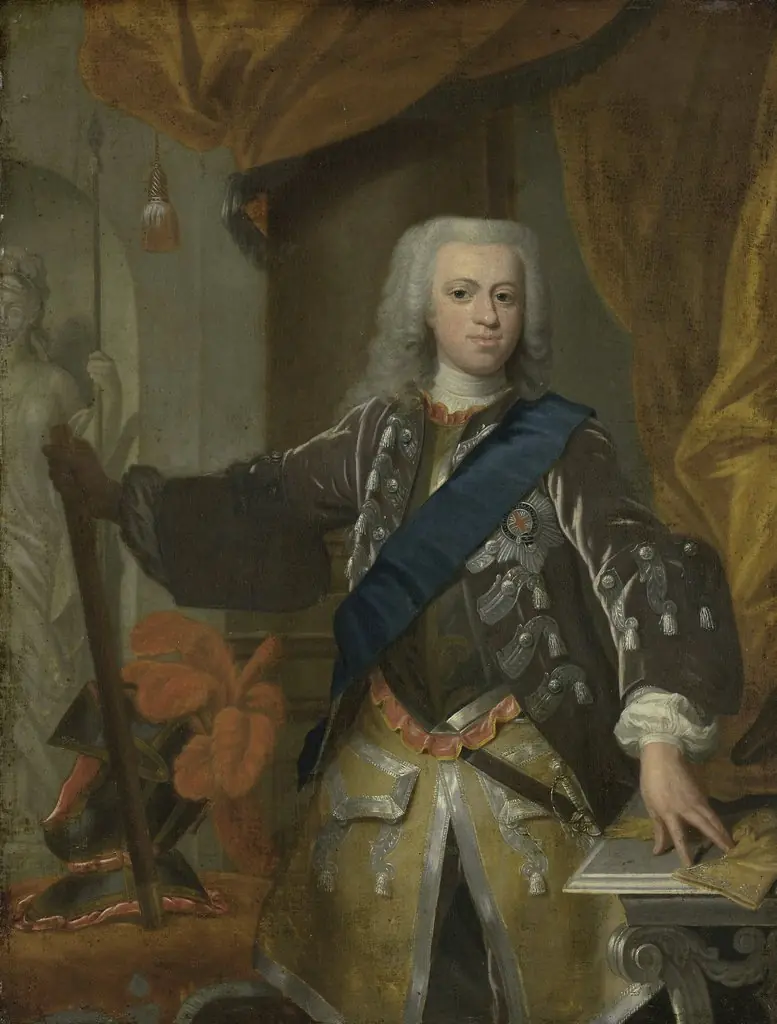 Portrait of William IV, Prince of Orange, by Hans Hysing, oil, 1750