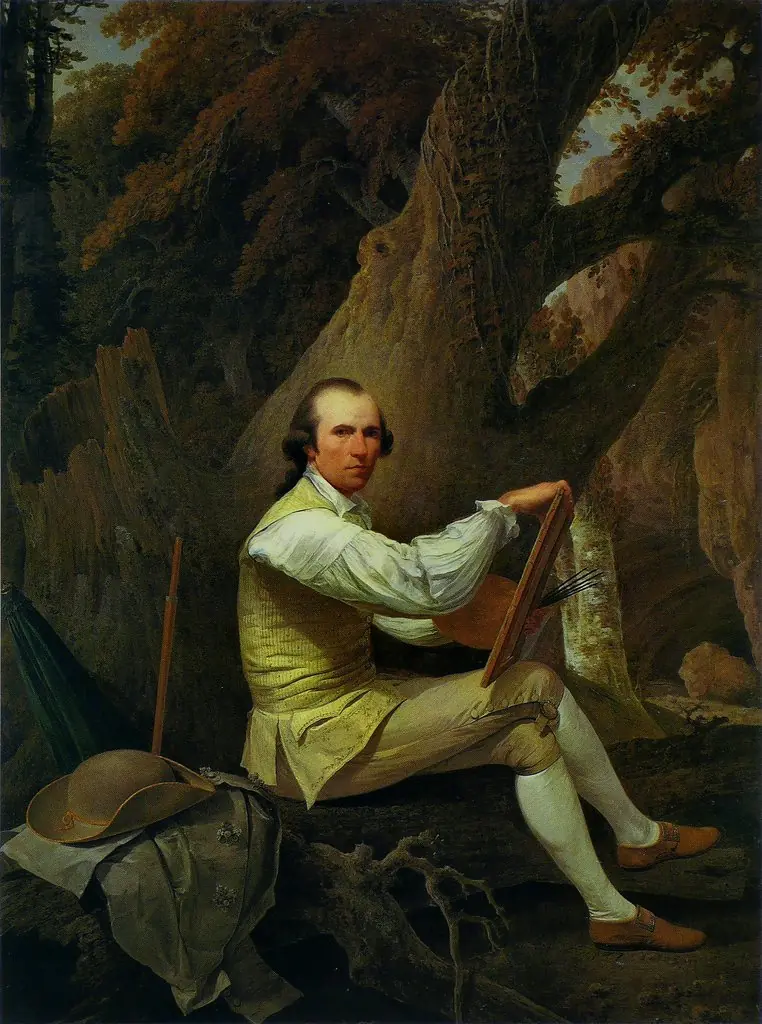 Self-portrait, by Jacob More, oil, 1792