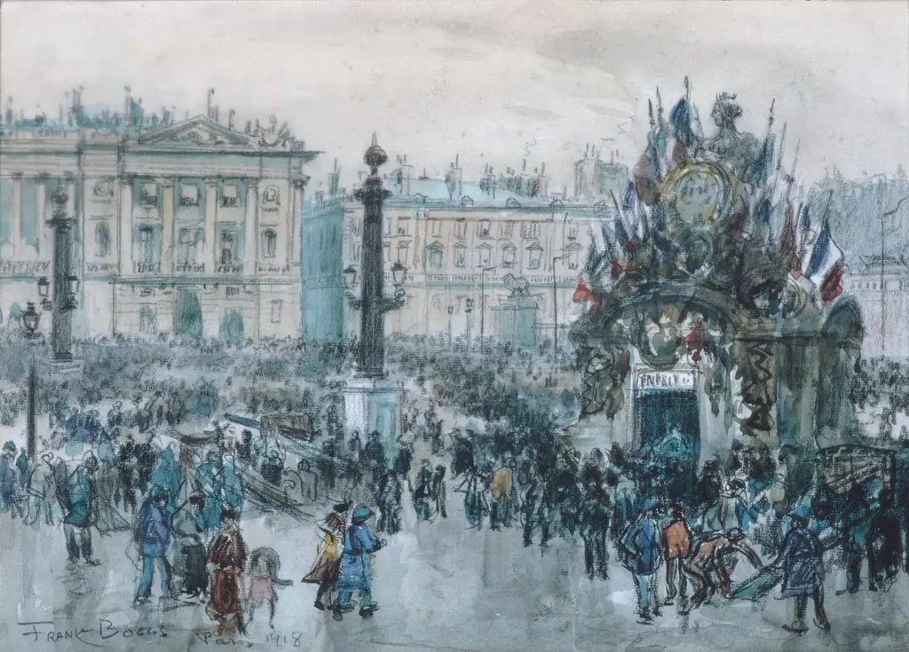 Armistice Day, Paris, by Frank Myers Boggs, unspecified, 1918
