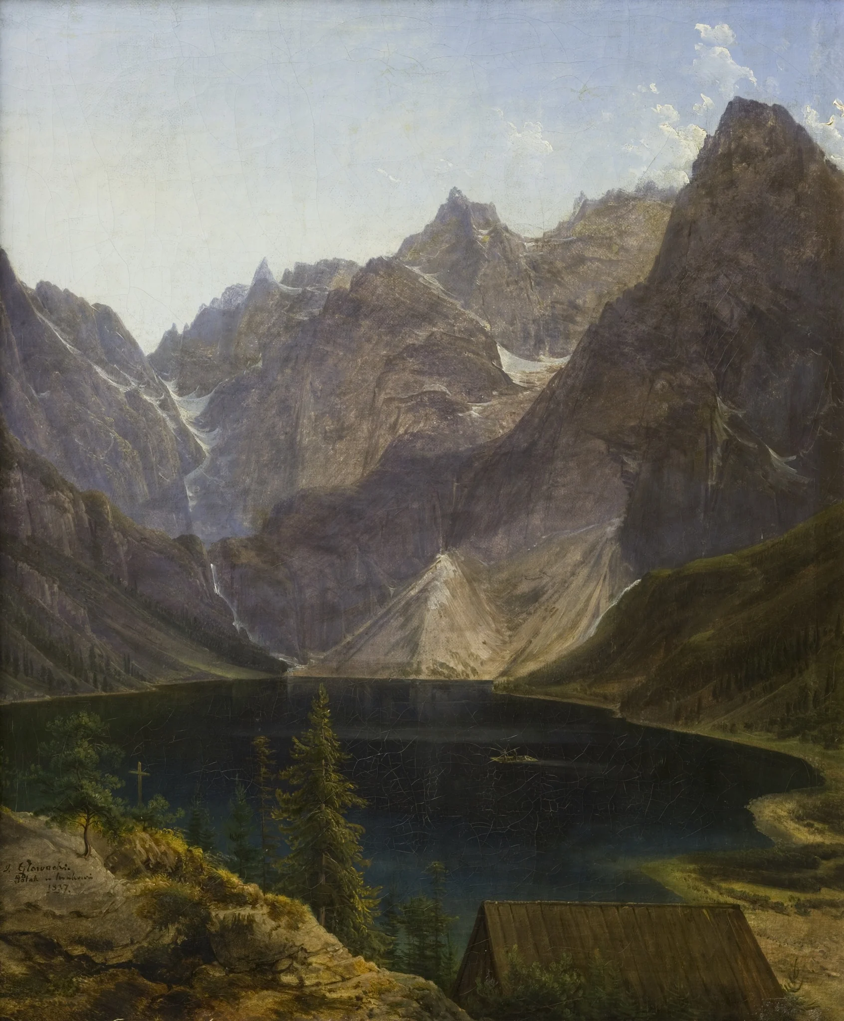 The Morskie Oko Lake in the Tatra Mountains, detail