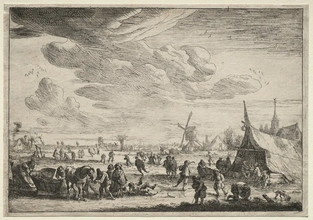 The Skaters, by Peeter Bout, 1698